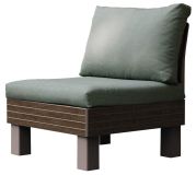 Záhradné plastové kreslo ELEMENTS SIGNATURE, hnedé