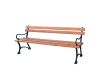 Zahradní parková lavice s područkami FSC