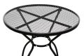 Záhradný celokovový okrúhly stôl ZWMT-06, 72 cm, čierny