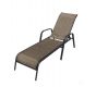 Záhradné lehátko kovové ZWC-52, hnedé