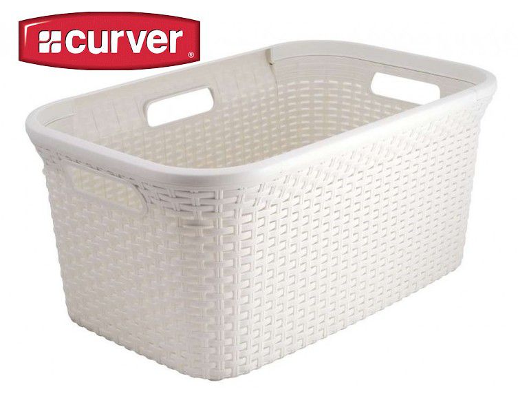 Obrázok Kôš na prádlo RATTAN STYLE 45l krémový CURVER