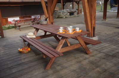 Dřevěný PIKNIK set - 220CM