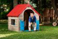 Plastový skladací detský domček - interiér / exteriér