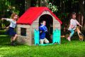 Plastový skladací detský domček - interiér / exteriér
