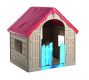 Plastový skladací detský domček - interiér / exteriér
