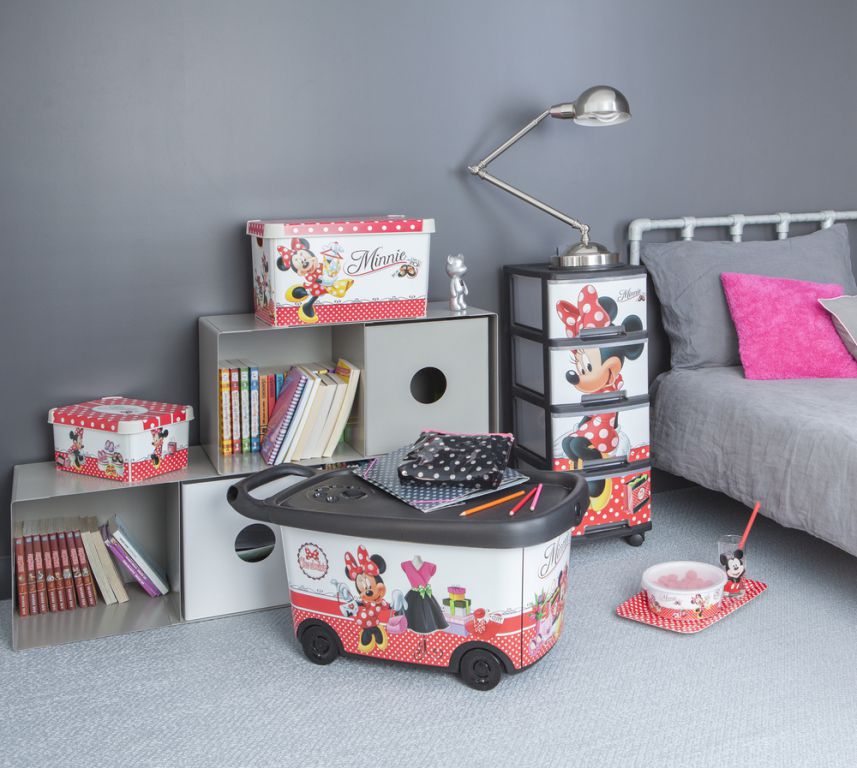 Obrázok Úložný box s vekom- MINNIE MOUSE 18.5 l