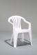 Záhradné plastové kreslo SICILIA biela