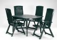 Záhradný plastový stôl ELISE zelený