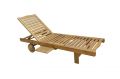 Záhradné drevené lehátko LEILA - 30 x 60 x 200 cm