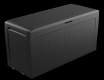 Zahradní úložný box RATTAN - 270 L, antracit