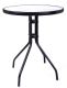 Záhradný stôl so sklenenou doskou ZWT-03 ø 60 cm
