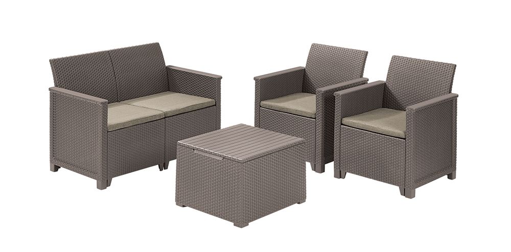 Obrázok EMMA 2 seaters sofa set - Allibert Cappuccino