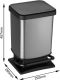 ROTHO odpadkový kôš PASO 20 l, karbón
