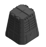 Ekologický kompostér 480 l, odolný plast, s vekom a dvierkam