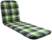 Záhradná poduška na lehátko károvaná 192x60 cm