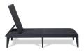 Plastové záhradné lehátko NUMANA, grafitové