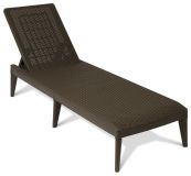 Plastové záhradné lehátko NUMANA, hnedé