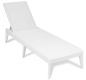 Plastové záhradné lehátko NUMANA, biele