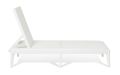 Plastové záhradné lehátko NUMANA, biele