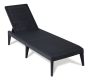 Plastové záhradné lehátko SIROLO, grafitová farba