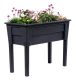 NIAGARA vyvýšený plastový kvetináč, grafit