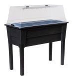 NIAGARA vyvýšený plastový kvetináč, grafit