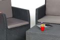 Záhradná plastová súprava DIANA 2 SEATER, grafitová